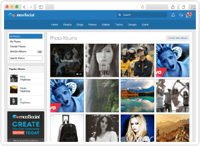 social network software photo page
